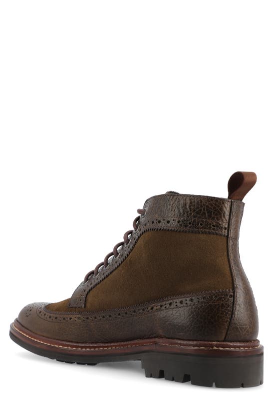 Shop Taft The Boston Longwing Boot In Olive