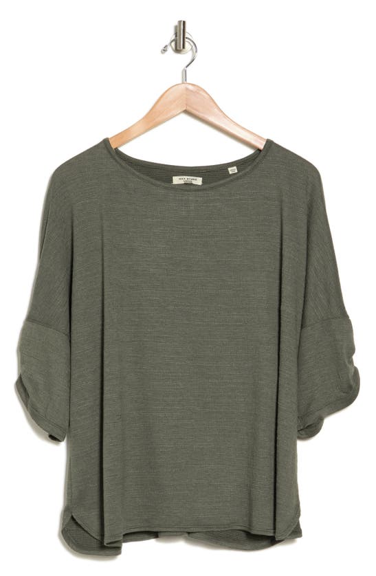 MAX STUDIO MAX STUDIO CINCHED SLEEVE TOP