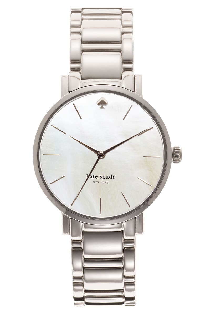 KATE SPADE NEW YORK 'gramercy' bracelet watch, Main, color, 040