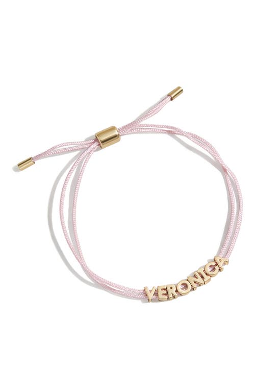 BaubleBar Custom Cord Bracelet in Light Pink at Nordstrom