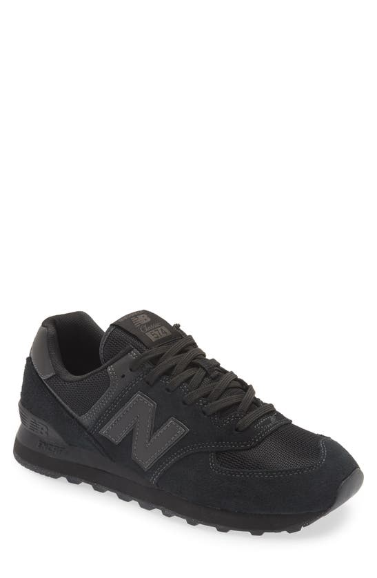 New Balance 574 Classic Sneaker In Black/ Black