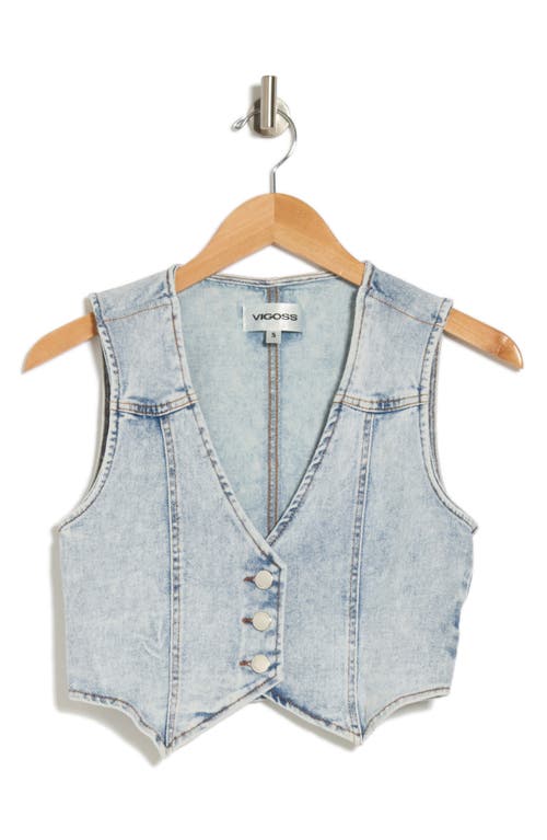 VIGOSS VIGOSS CROP DENIM VEST