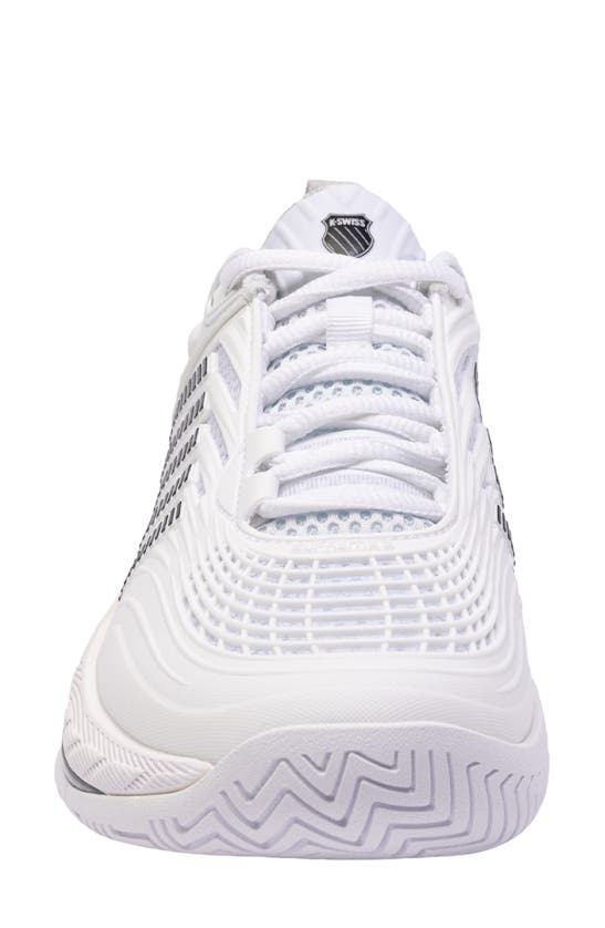 Shop K-swiss Hypercourt Supreme 2 Tennis Shoe In White/ Vapor Blue/ Black