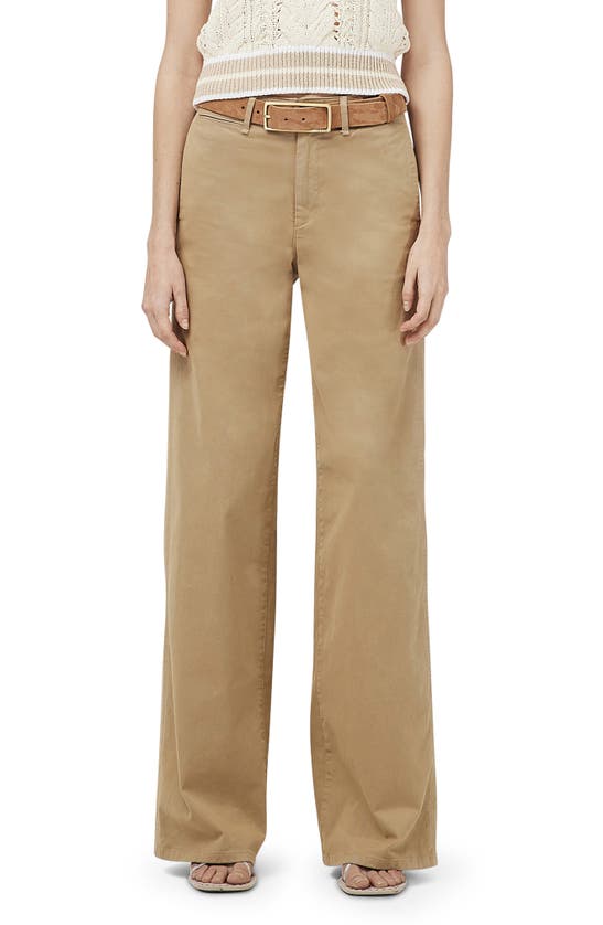 Rag & Bone Sofie Wide-leg Chino Pants In Khaki