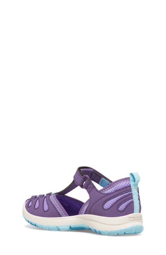 Shop Merrell Kids' Hydro Lily Sandal In Purple/ Ice Blue