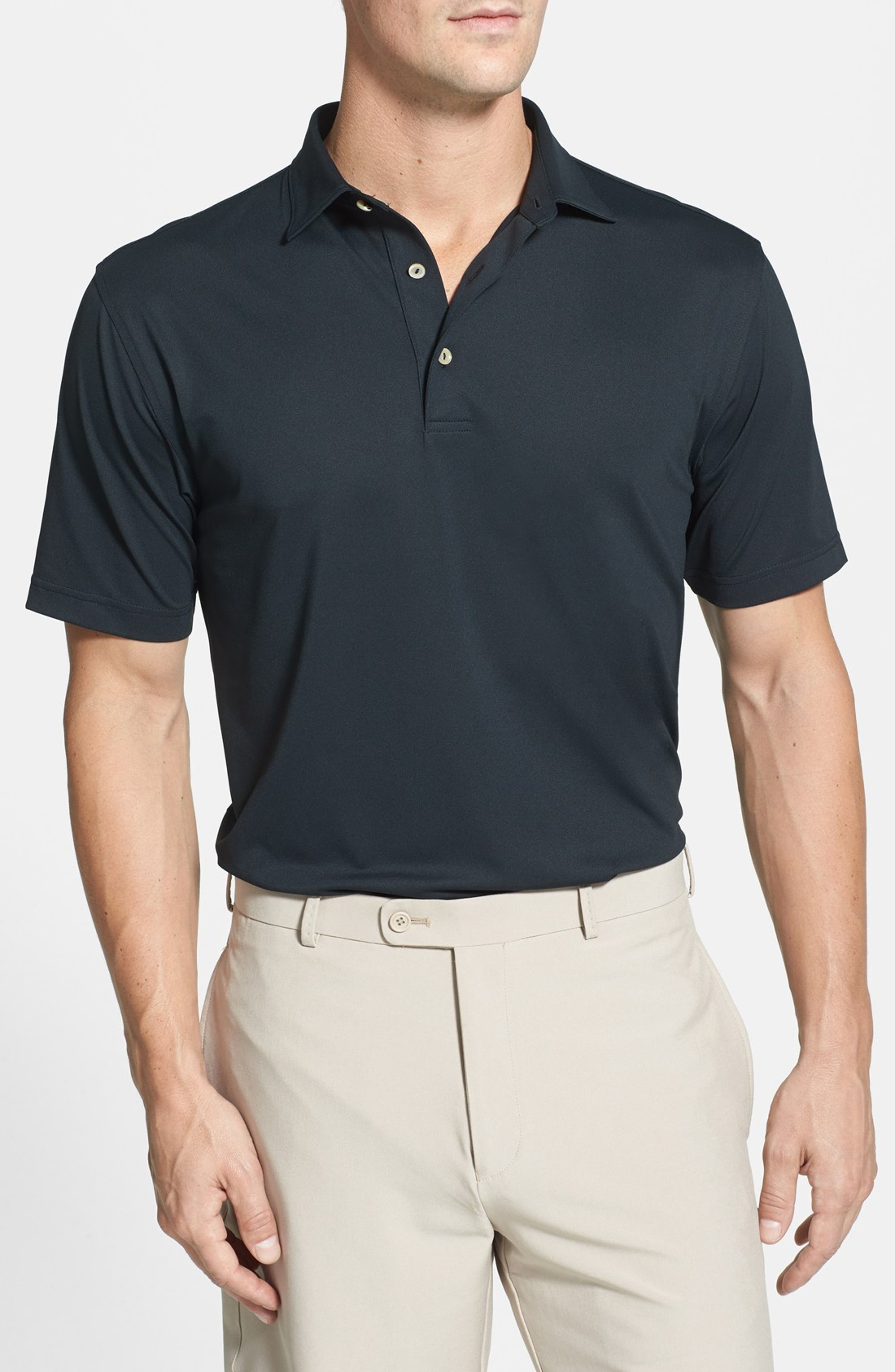 Peter Millar Solid Stretch Mesh Polo | Nordstrom