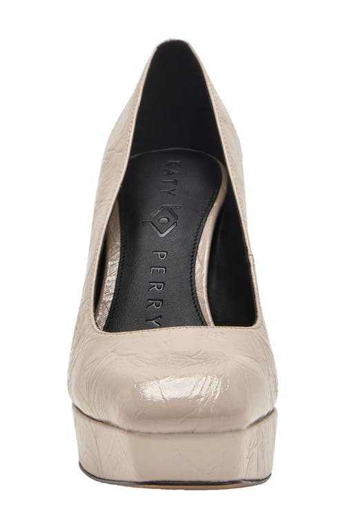 Shop Katy Perry The Square Platform Pump In True Taupe