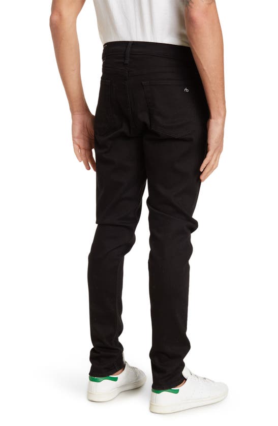 Rag & Bone Rag And Bone Black Standard Issue Fit 1 Skinny Jeans In Black
