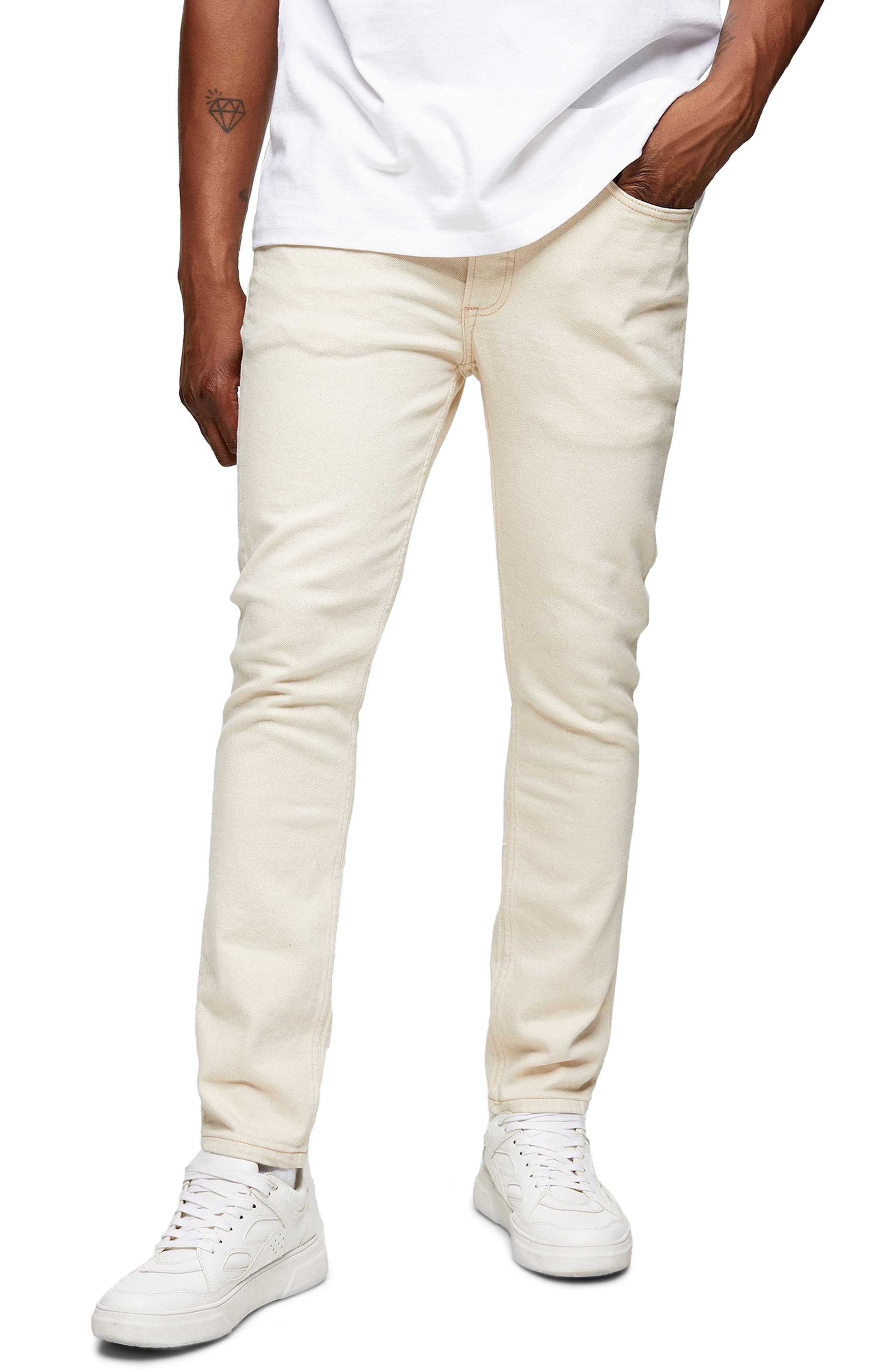 mens beige jeans