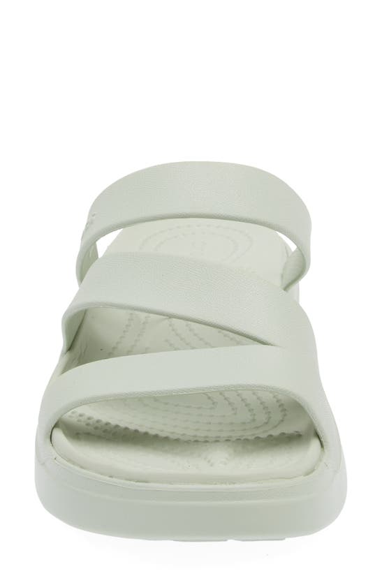 Shop Crocs Getaway Strappy Slide Sandal In Plaster