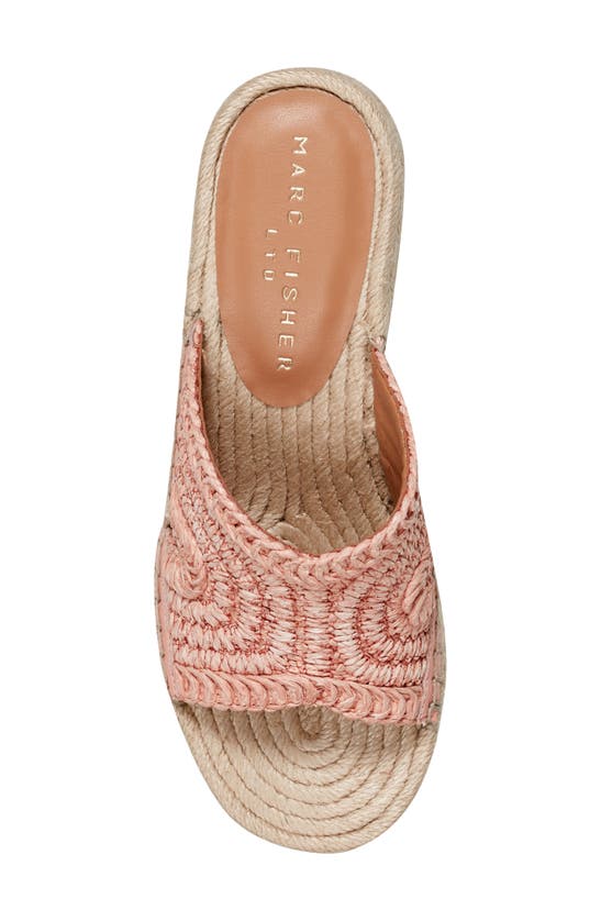 Shop Marc Fisher Ltd Zakki Platform Wedge Sandal In Medium Pink