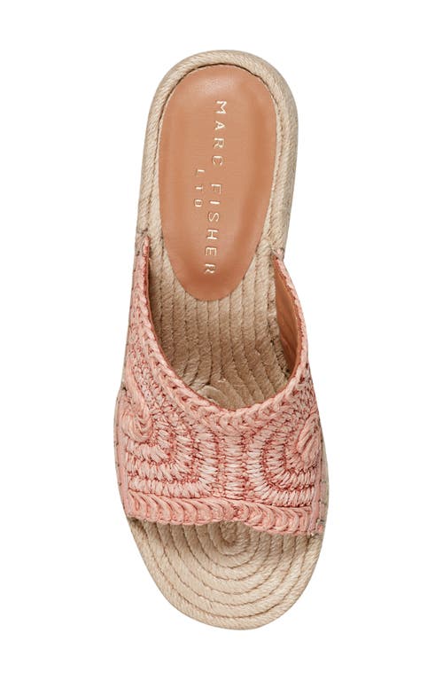 Marc Fisher Ltd Zakki Platform Wedge Sandal In Medium Pink