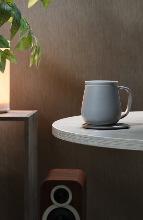 Ohom Ui+ Mug & Warmer Set In Soft Gray