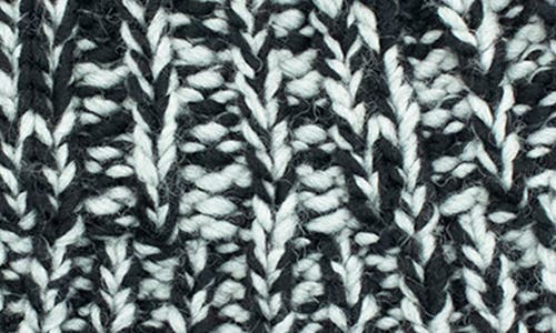 Shop Portolano Knit Earflap Pompom Beanie In Black/grey