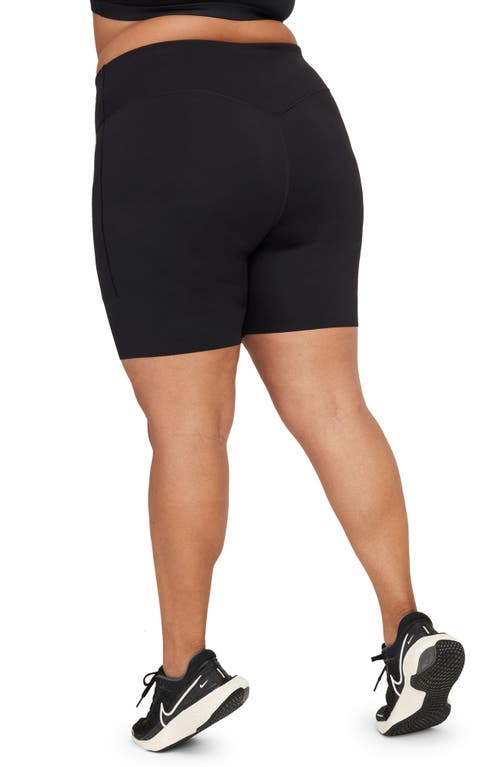 Shop Nike Dri-fit Universa High Waist Bike Shorts In Black/black