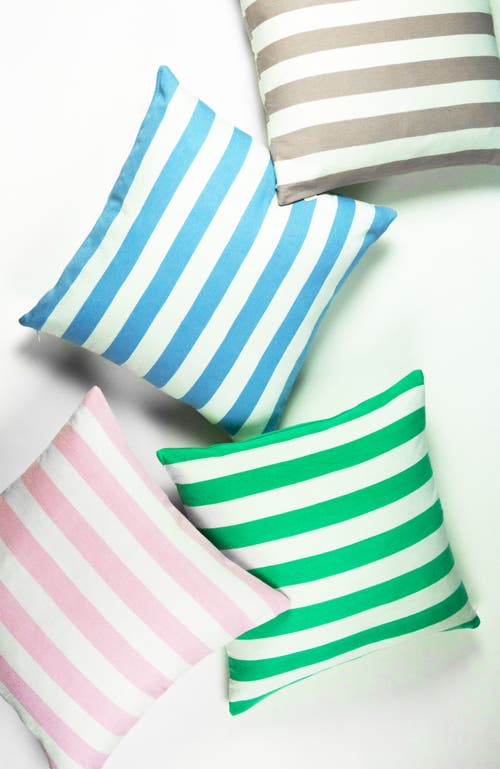 ARCHIVE NEW YORK ARCHIVE NEW YORK CABANA STRIPE HANDWOVEN COTTON THROW PILLOW
