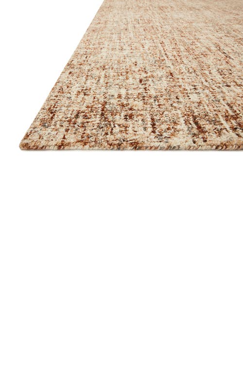 Loloi Harlow Wool Rug In Rust/charcoal