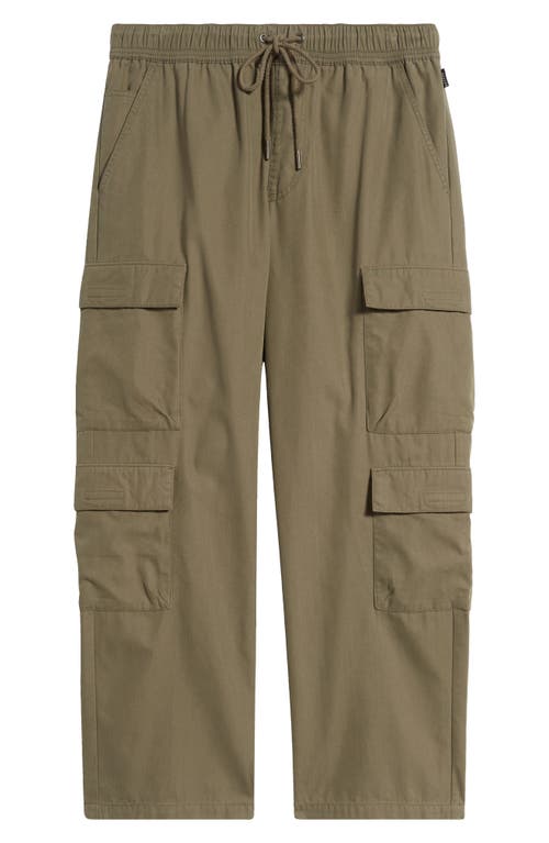 Shop Pacsun Porter Drawstring Cargo Pants In Grape Leaf