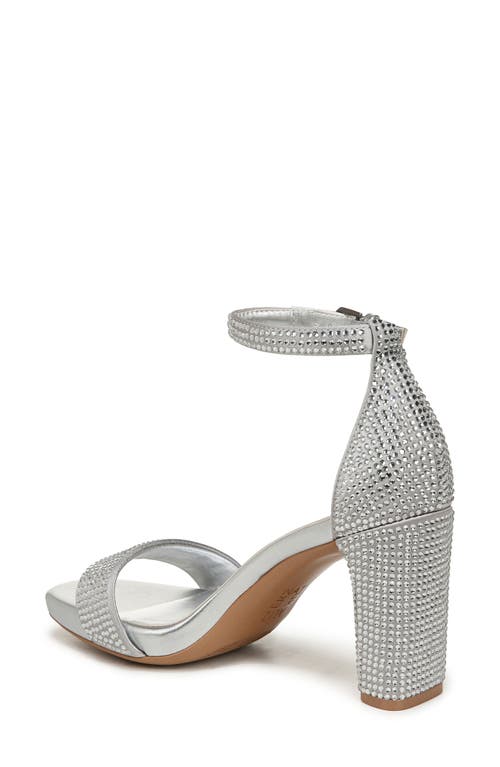 Shop Naturalizer Joy Studded Ankle Strap Sandal In Silver