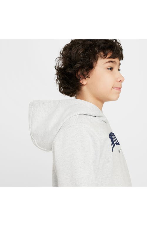 Shop Nike Kids' Sportswear Club Fleece Basketball Hoodie In Birch Heather