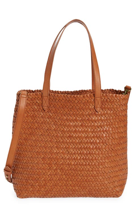 Leather Woven Bag 