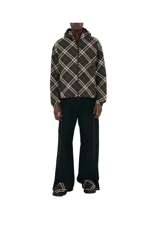 Burberry Anorak Check-pattern Zipped Hooded Jacket In Snug