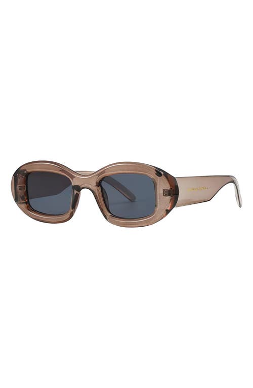 Fifth & Ninth Gigi 55mm Polarized Oval Sunglasses In Taupe/black