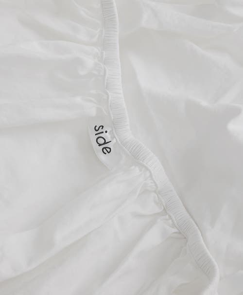 Pact Organic Room Service Sateen Fitted Sheet In White