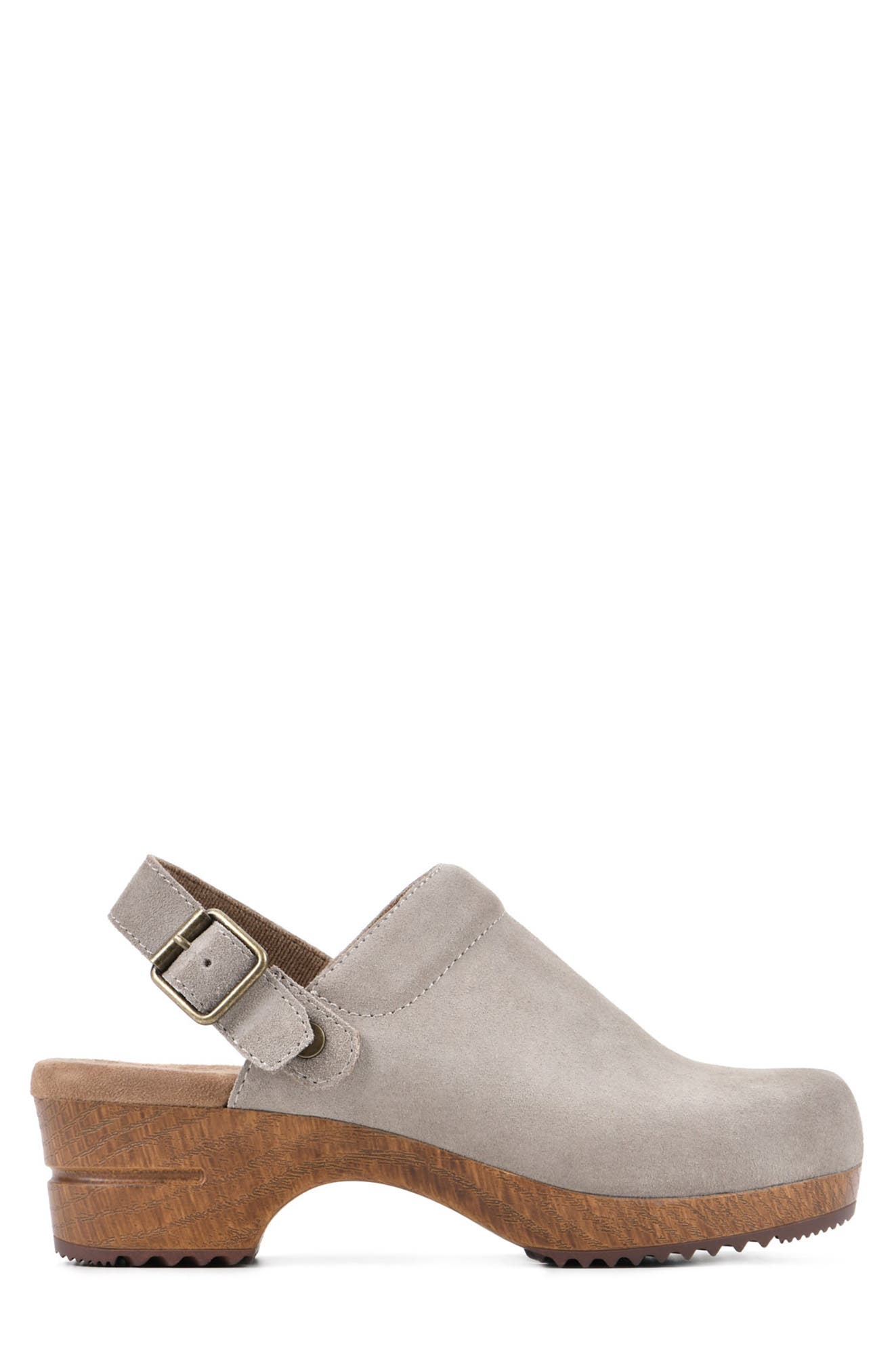 White Mountain Footwear White Mountain Being Buckled Leather Clog