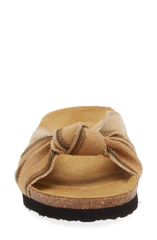 Shop Shekudo Bahia Knot Slide Sandal In Neutral