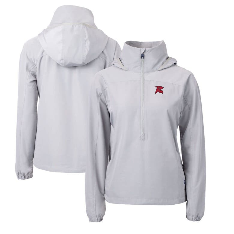 Shop Cutter & Buck Gray Richmond Flying Squirrels Charter Eco Recycled Half-zip Anorak Jacket