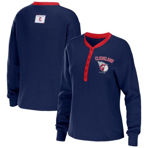 Lids Cleveland Indians Nike Women's Henley 3/4-Sleeve Raglan Tri-Blend  Performance V-Neck T-Shirt - Navy