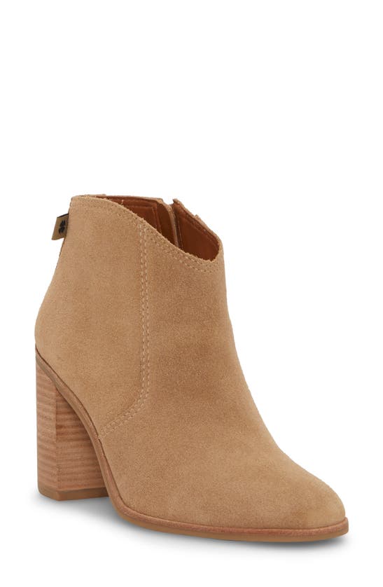 Lucky Brand Pellyon Stack Heel Bootie In Cortado