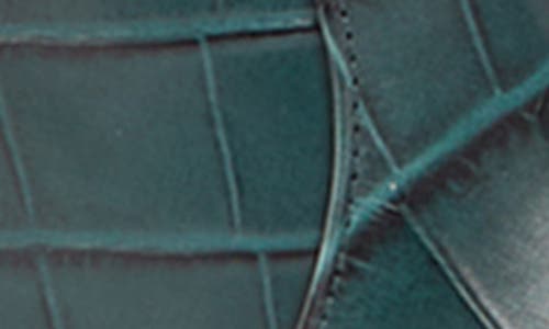 Lk Bennett Margret Croc Embossed Knee High Boot In Gre-sea Green