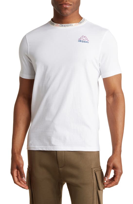 Kappa Logo Datre Graphic Tee In Bright White