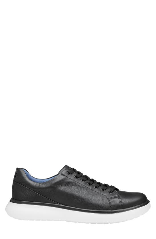 Shop Johnston & Murphy Oasis Lace-to-toe Sneaker In Black Full Grain