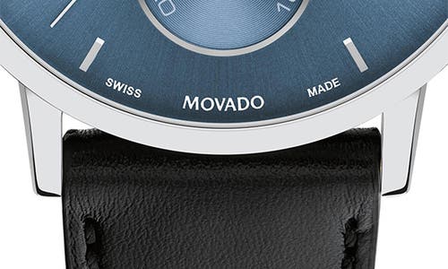 MOVADO MOVADO MUSEUM CLASSIC CHRONOGRAPH LEATHER STRAP WATCH, 42MM 