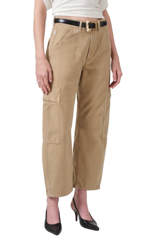 Shop Citizens Of Humanity Marcelle Low Rise Barrel Cargo Pants In Heirloom