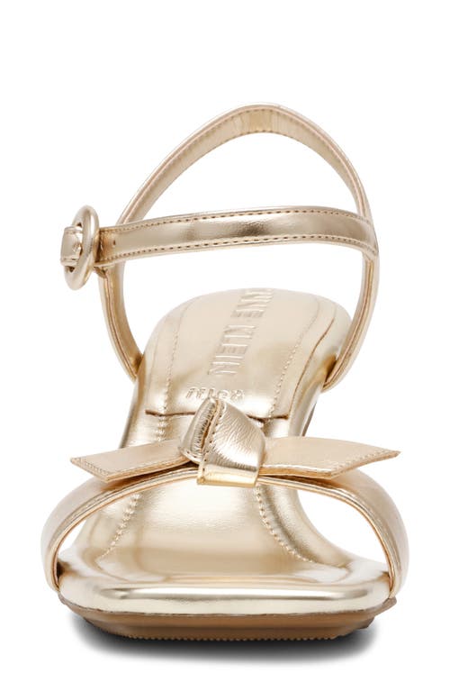 Shop Anne Klein Jia Strappy Sandal In Light Gold