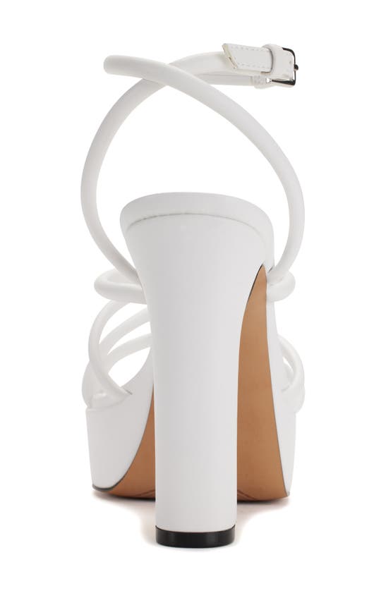 Dkny Ankle Strap Platform Sandal In Bright White