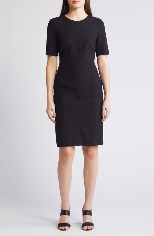 BOSS Dirula Sheath Dress Black at Nordstrom,