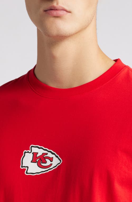 Shop Hugo Boss Boss X Nfl Stretch Cotton Graphic T-shirt In Kansas City Chiefs - Red