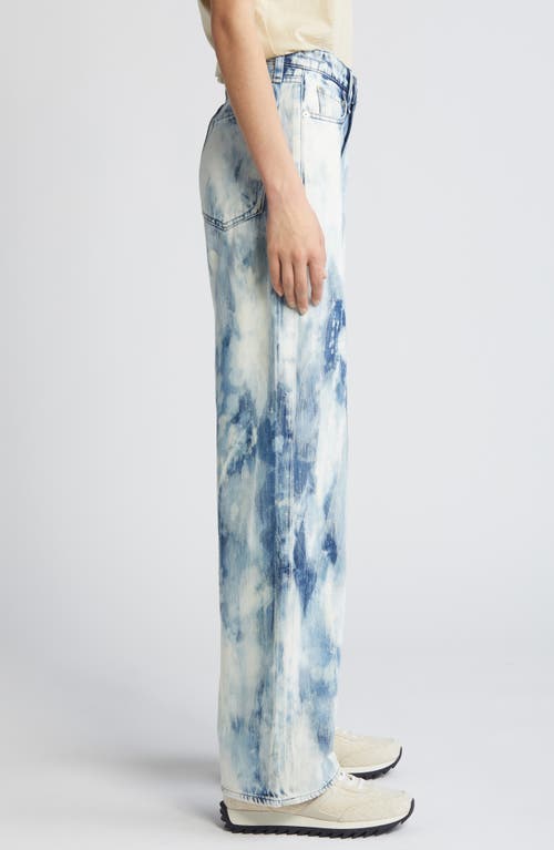 Shop Rag & Bone Logan Bleach Splatter Wide Leg Jeans In Indwaterco