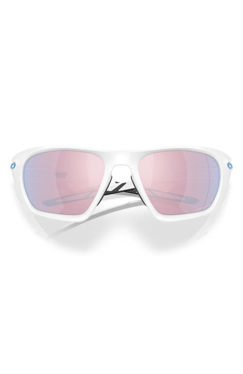 Oakley Geometric Frame Sunglasses In White