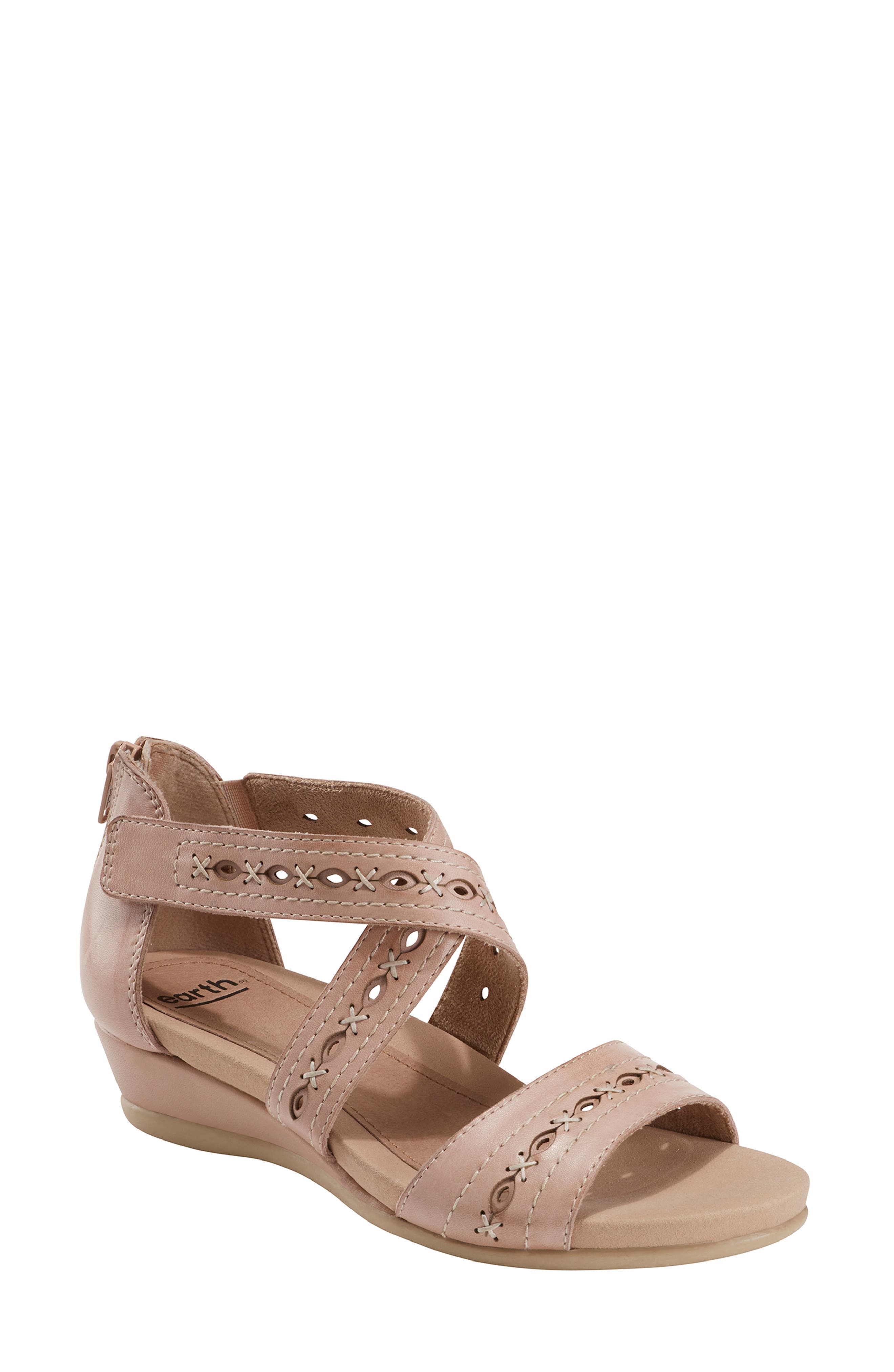 Earth Hyannis Wedge Sandal, Pink