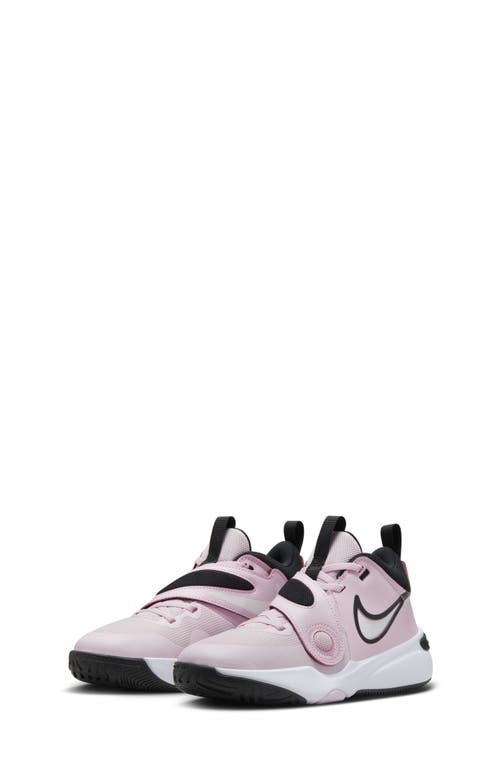 Nike Kids' Team Hustle D 11 Basketball Sneaker In Pink
