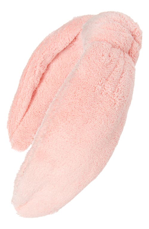 Top Knot Fleece Headband in Pink