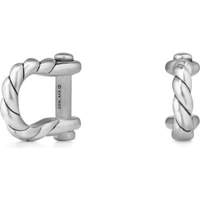 David Yurman Maritime Shackle Silver Cuff Links