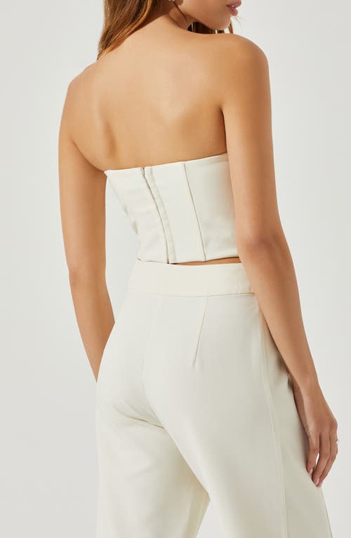 Astr Shanna Corset Top In Ivory In Ivory