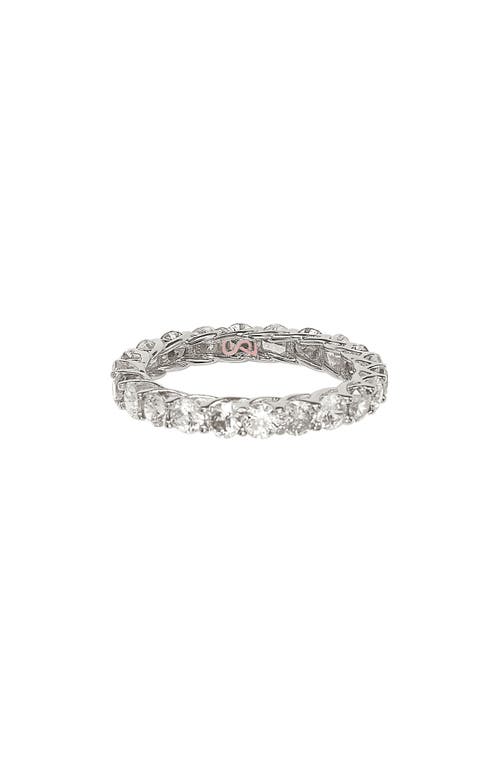Suzy Levian Cubic Zirconia Band Ring In White